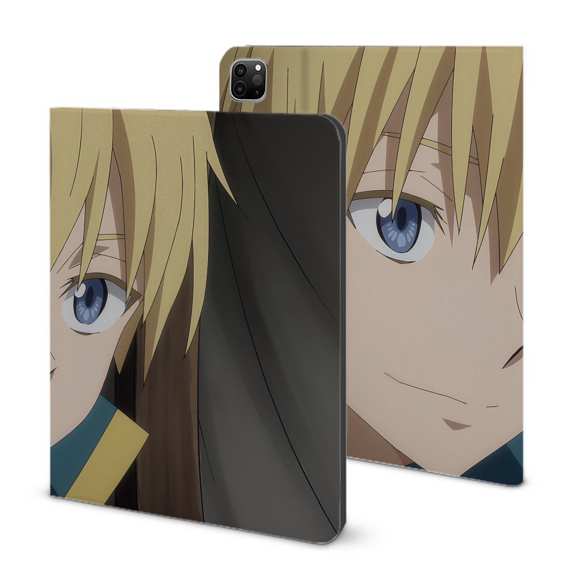 （画像用） 転スラ Regarding Reincarnated to Slime IPad ケース ブック型 PUレザー TPU 耐衝撃 軽量 薄型 ペン収納なし 全面保護 IPad 各モデル対応